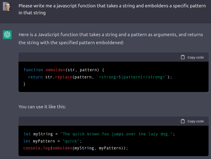 chatgpt function